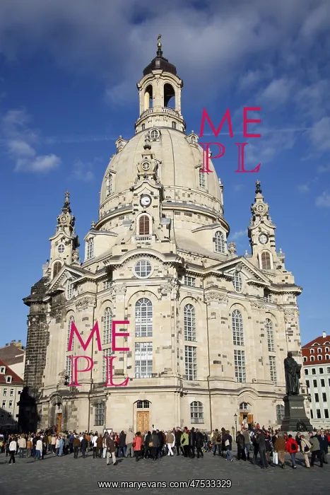 : The Frauenkirche in Dresden, Germany : The Frauenkirche in Dresden, Germany