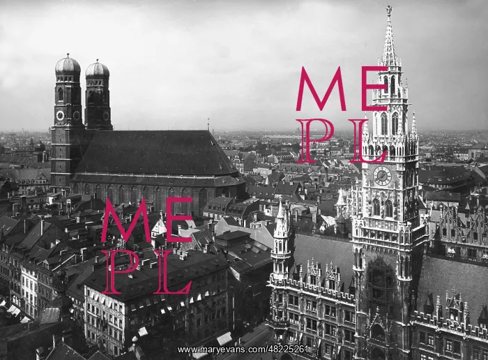 : Frauenkirche and New Town Hall in Munich : Frauenkirche and New Town Hall in Munich