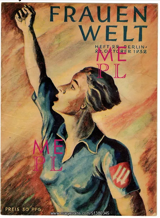: Fraunwelt. Frauenwelt, German Social Democratic women's magazine, Berlin, 29 October 1932 : Fraunwelt. Frauenwelt, German Social Democratic women's magazine, Berlin, 29 October 1932