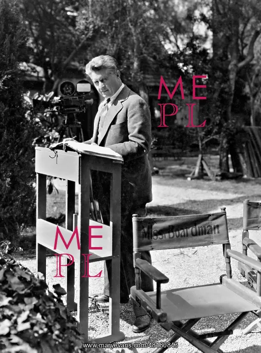 : Fred Niblo during the filming of Redemption, 1930 : Fred Niblo during the filming of Redemption, 1930