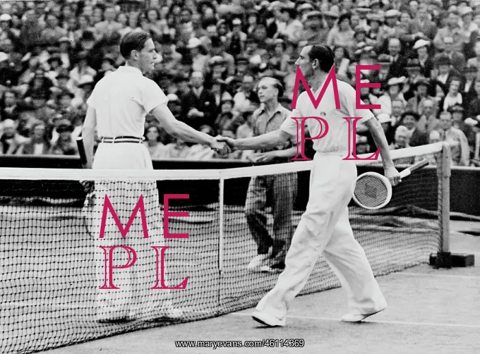 : Fred Perry and Gottfries von Cramm : Fred Perry and Gottfries von Cramm