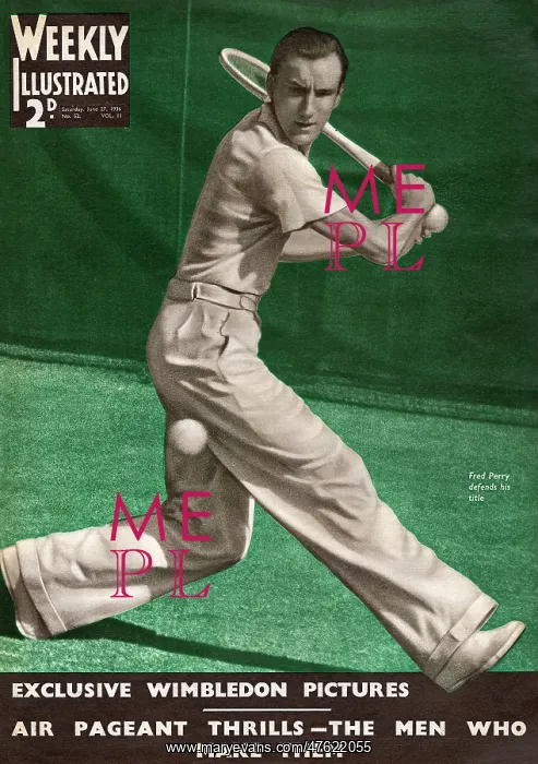 : Fred Perry at Wimbledon : Fred Perry at Wimbledon