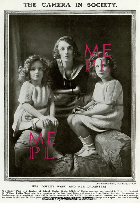 : Freda Dudley Ward and her children : Freda Dudley Ward and her children