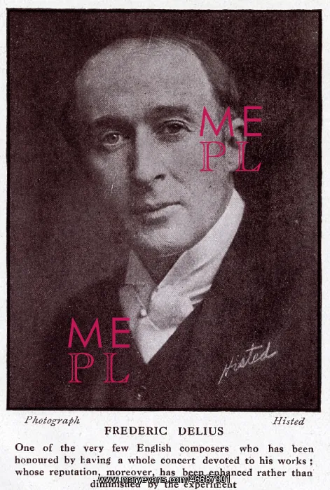 : Frederick Delius, British composer : Frederick Delius, British composer