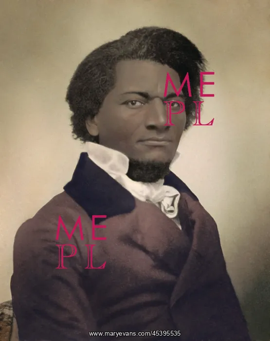 : Frederick Douglass, ca. 1855, former slave and : Frederick Douglass, ca. 1855, former slave and