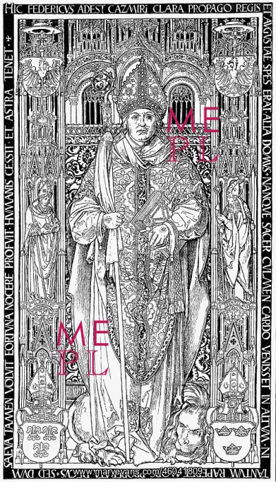 : Frederick I, 27.4.1468 - 14.3.1503, Polish clergyman : Frederick I, 27.4.1468 - 14.3.1503, Polish clergyman