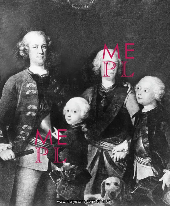 : Frederick II the Great with his siblings : Frederick II the Great with his siblings