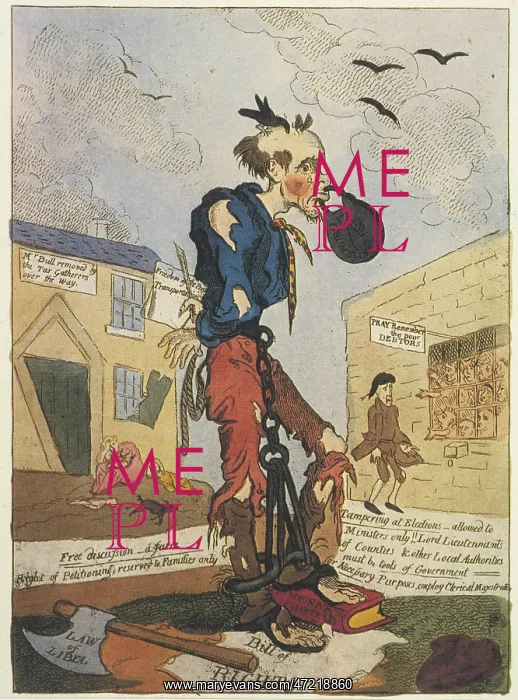 : Free-born Englishman satire, after Peterloo : Free-born Englishman satire, after Peterloo