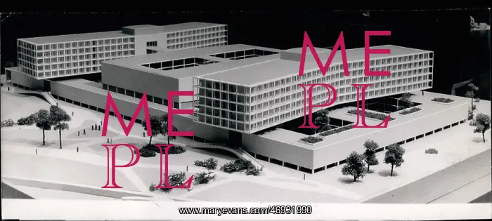 : Free University, Berlin, Clinic Complex model : Free University, Berlin, Clinic Complex model