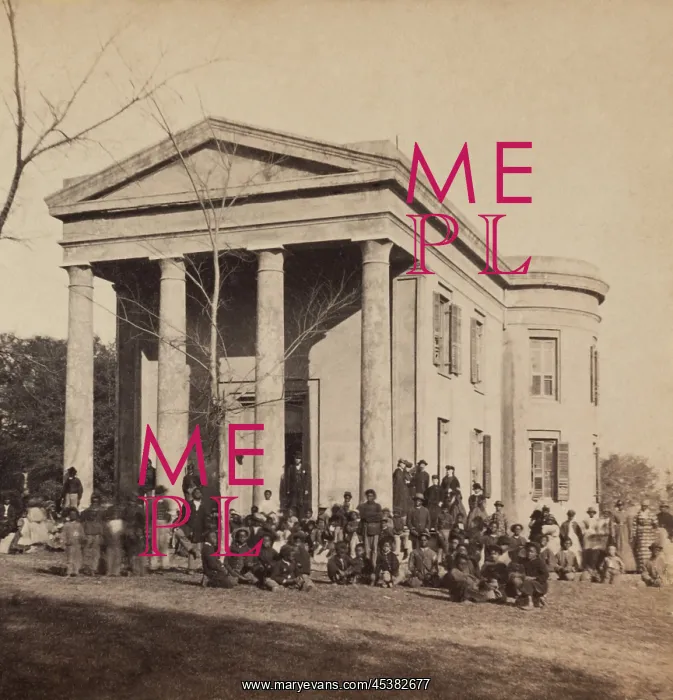 : Freedmen and teachers in front of the Beaufort : Freedmen and teachers in front of the Beaufort