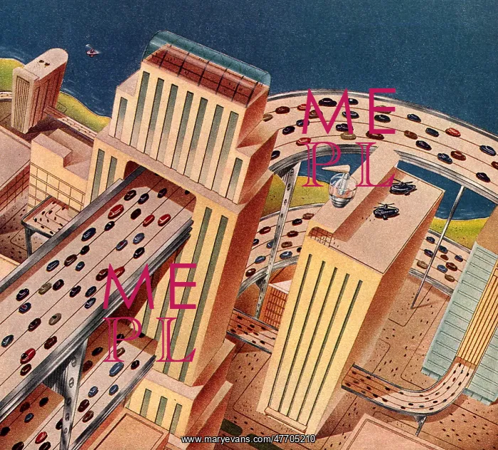  : Freeway over Futuristic City