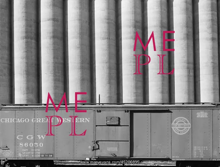 : Freight car and grain elevators at Omaha, ? : Freight car and grain elevators at Omaha, ?