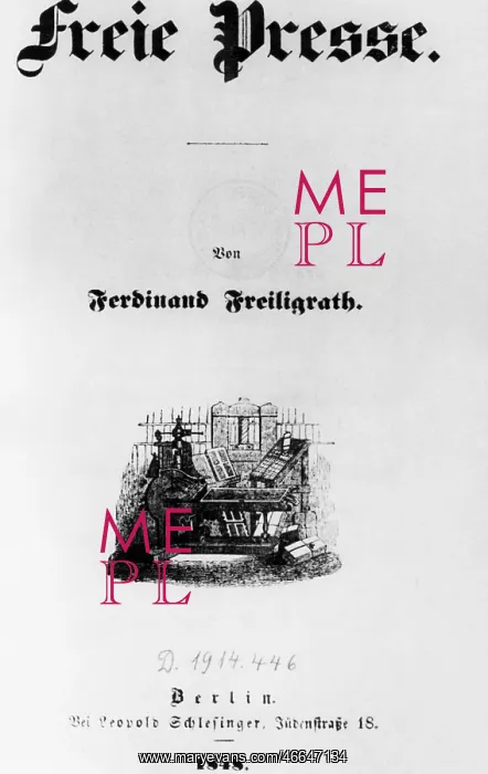  : Freiligrath, Ferdinand, 17.6.1810 - 18.3.1876