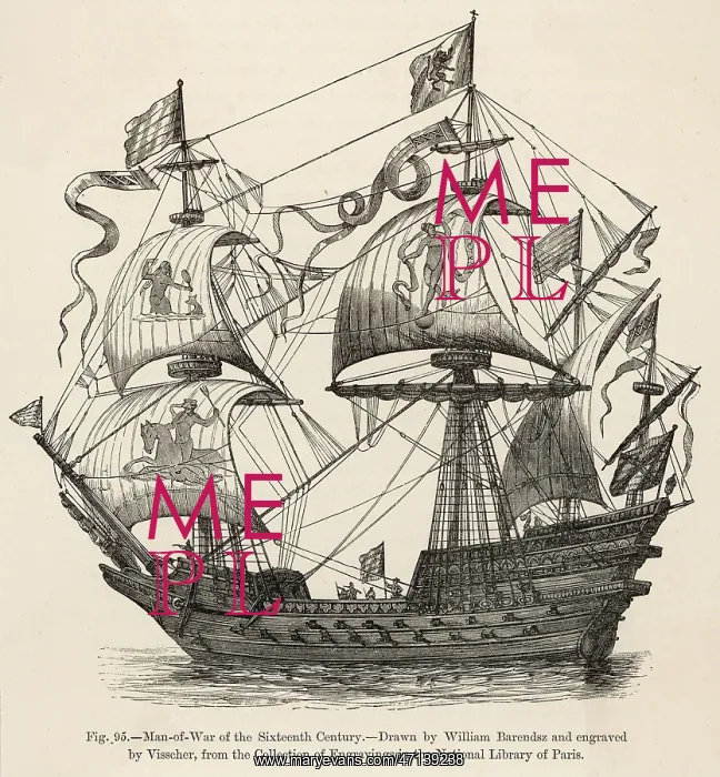  : French 16th century warship