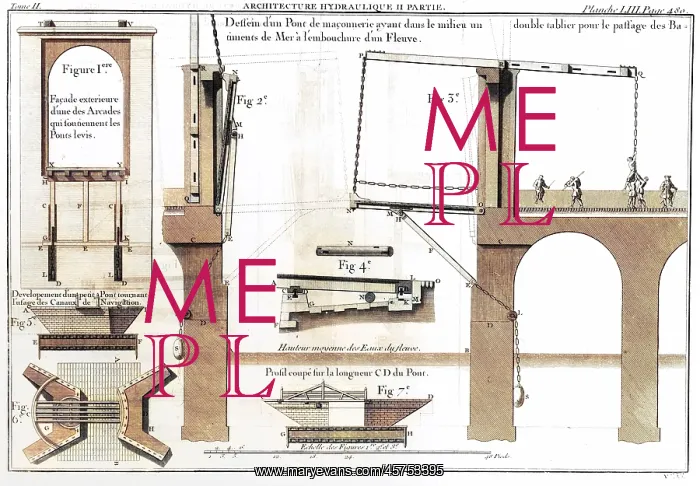 : French 18th century drawbridge : French 18th century drawbridge