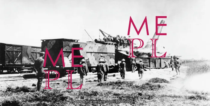 : French 320 mm gun on railway mounting, WW1 : French 320 mm gun on railway mounting, WW1