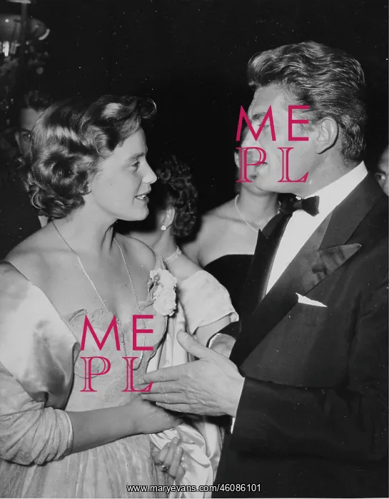 : The French actor Jean Marais with the Austrian actress : The French actor Jean Marais with the Austrian actress