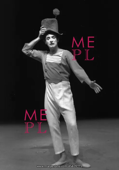 : French actor and mime Marcel Marceau : French actor and mime Marcel Marceau
