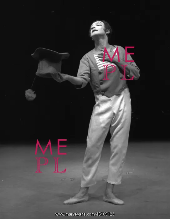 : French actor and mime Marcel Marceau : French actor and mime Marcel Marceau