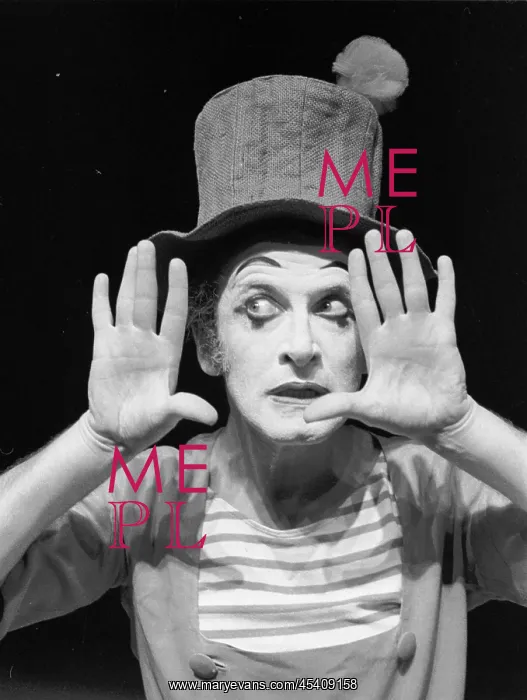 : French actor and mime Marcel Marceau : French actor and mime Marcel Marceau