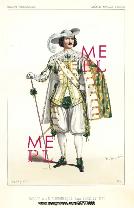 : French actor Paul Bocage as Albuquerque in : French actor Paul Bocage as Albuquerque in