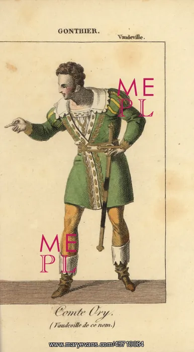 : French actor Tonon Gontier (1785-1841) as : French actor Tonon Gontier (1785-1841) as