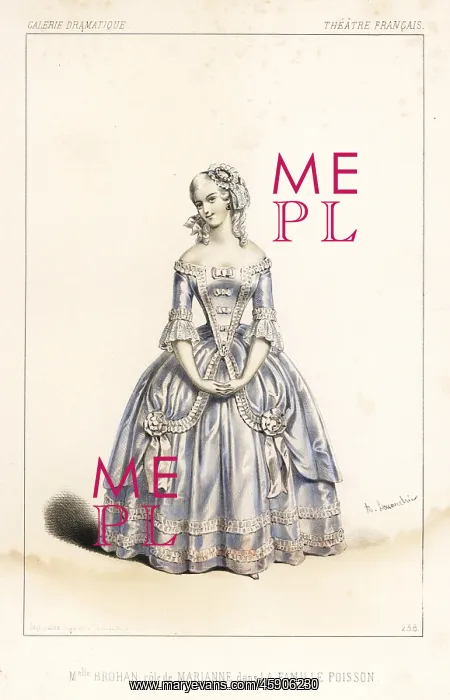 : French actress Mlle Augustine Brohan as Marianne : French actress Mlle Augustine Brohan as Marianne