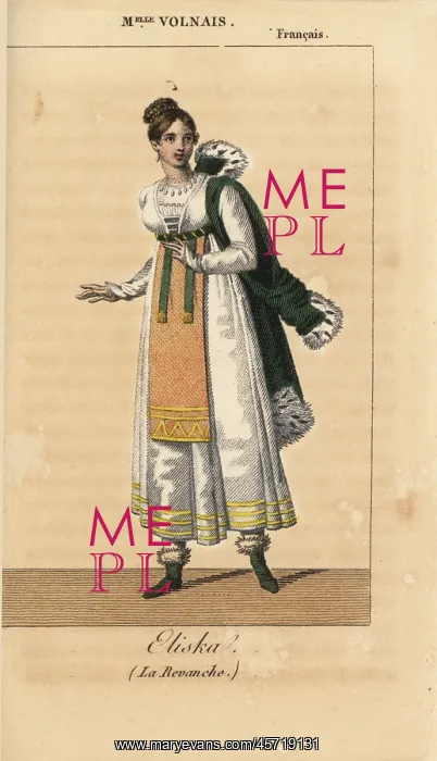 : French actress Mlle. Volnais as Eliska in : French actress Mlle. Volnais as Eliska in