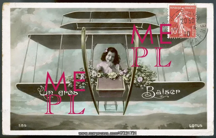: French Aeroplane Postcard : French Aeroplane Postcard