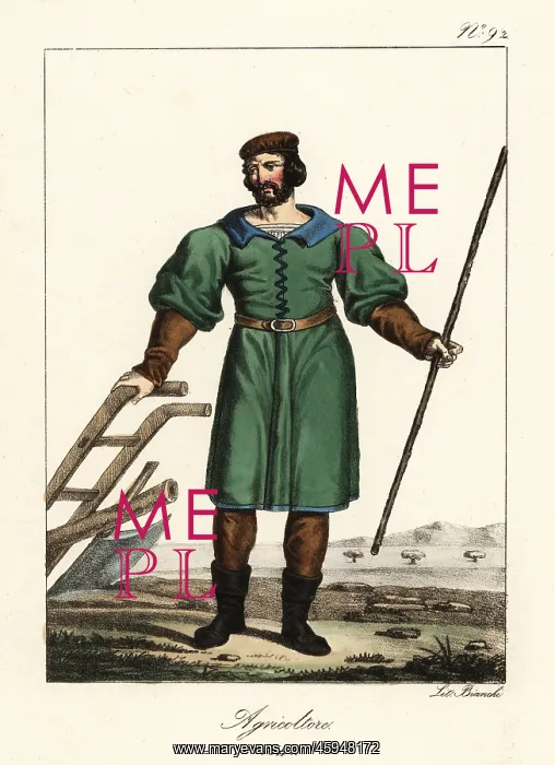 : French agricultural labourer, 1540 : French agricultural labourer, 1540