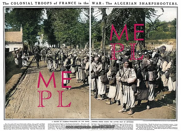 : French Algerian troops in World War One : French Algerian troops in World War One