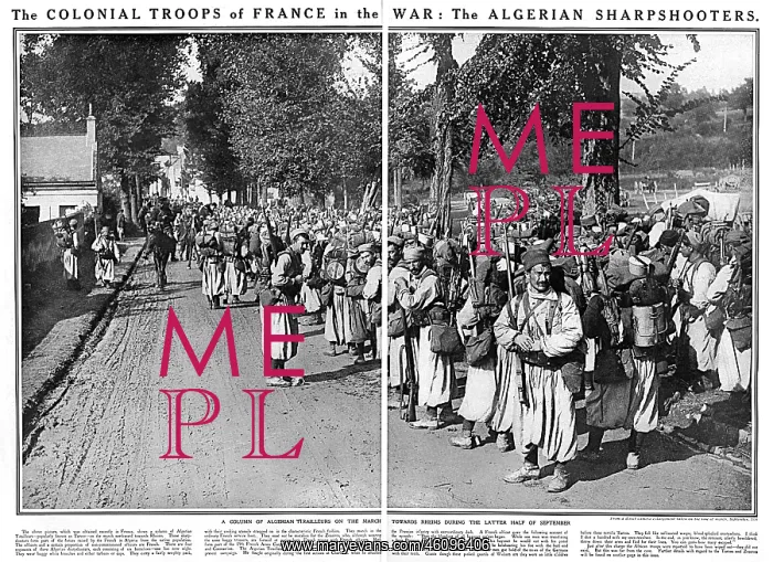 : French Algerian troops in World War One : French Algerian troops in World War One