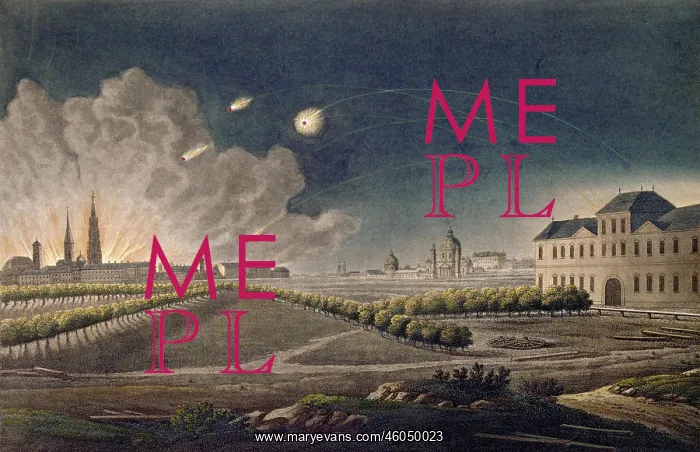 : French artillery bombards Vienna : French artillery bombards Vienna