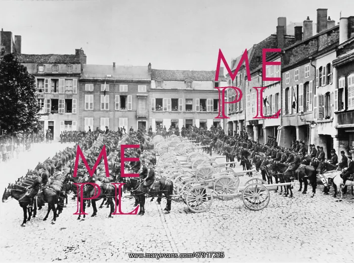 : French artillery parade WWI