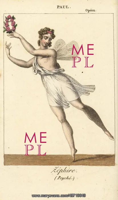 : French ballet dancer Paul as Zephyr in Psyche : French ballet dancer Paul as Zephyr in Psyche