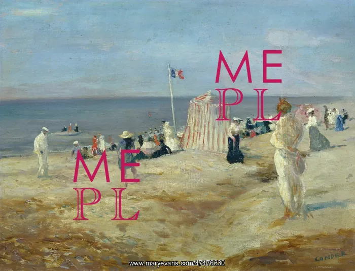 : French Beach Scene, Dieppe : French Beach Scene, Dieppe