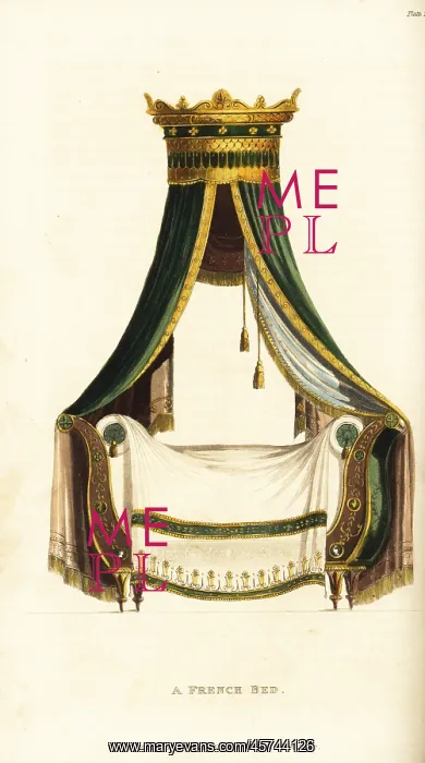 : A French bed : A French bed
