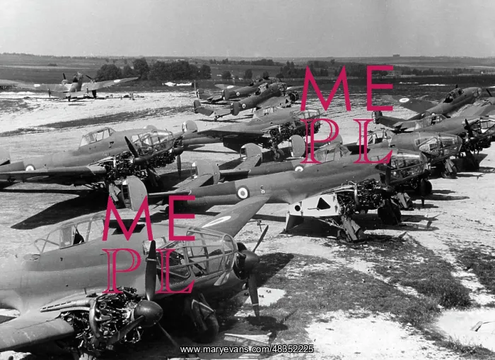: French bomber destroyed on the ground, 1940 : French bomber destroyed on the ground, 1940