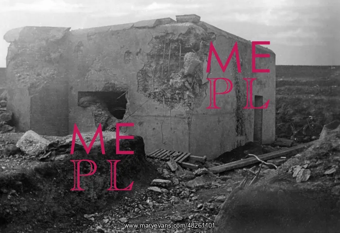 : French bunker on the Meuse, 1940 : French bunker on the Meuse, 1940