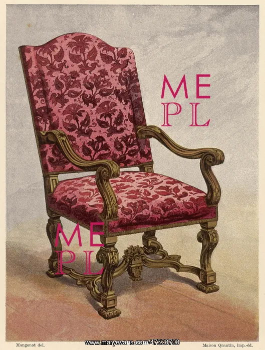 : FRENCH C17 ARMCHAIR : FRENCH C17 ARMCHAIR
