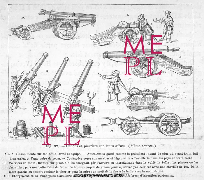  : FRENCH CANNONS / C17TH