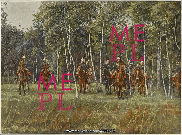 : FRENCH CAVALRY IN WOOD : FRENCH CAVALRY IN WOOD