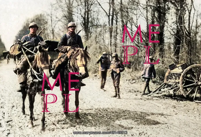 : French cavalrymen on Western Front, WW1 : French cavalrymen on Western Front, WW1