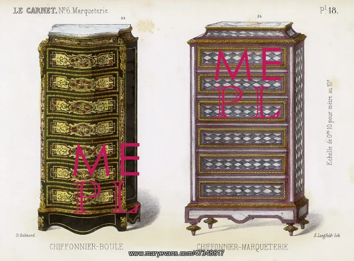: TWO FRENCH CHIFFONNIERS : TWO FRENCH CHIFFONNIERS