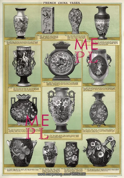  : French China Vases, Plate 77