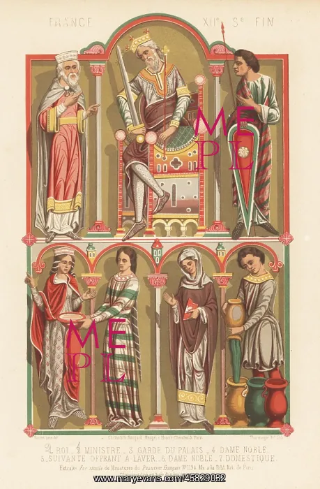 : French costumes of the 12th century : French costumes of the 12th century