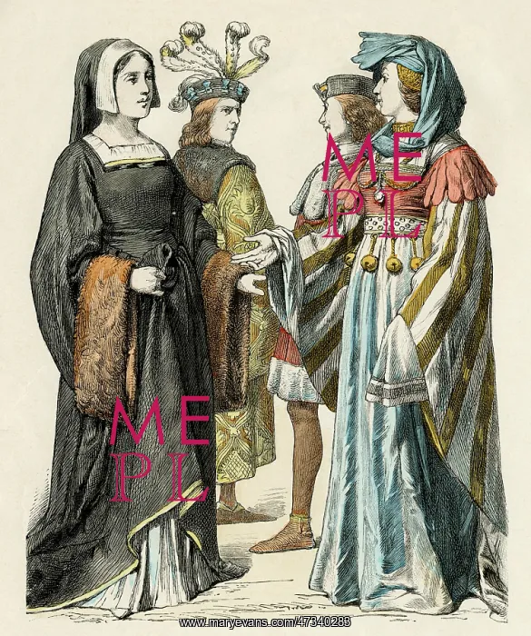 : French Costumes 1460-80 : French Costumes 1460-80