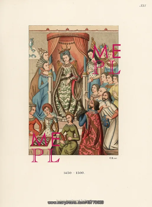 : French costumes of the 15th century : French costumes of the 15th century
