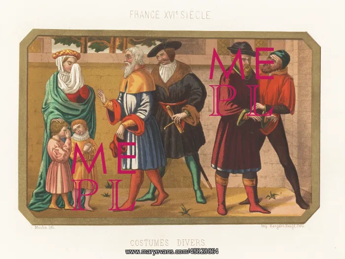 : French costumes, 16th century : French costumes, 16th century