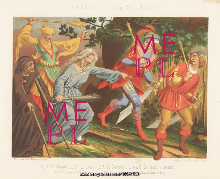 : French costumes, end of the 15th century : French costumes, end of the 15th century